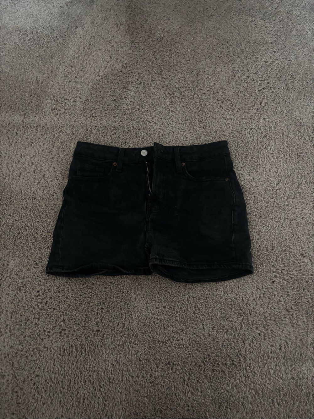 Old Navy Black High-Rise Straight Jeans
